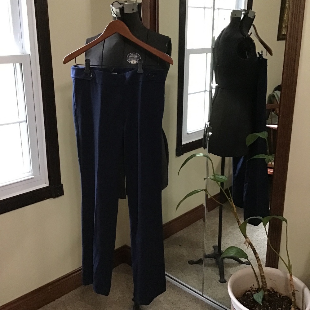 Navy Dress Pants/Loft/4